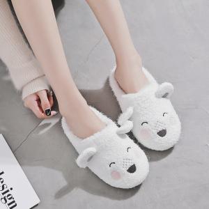 รองเท้า Slipper ใส่ในบ้าน น้องหมีผ้าฝ้ายนุ่มนิ่ม แบรนด์คุณภาพ Halluci