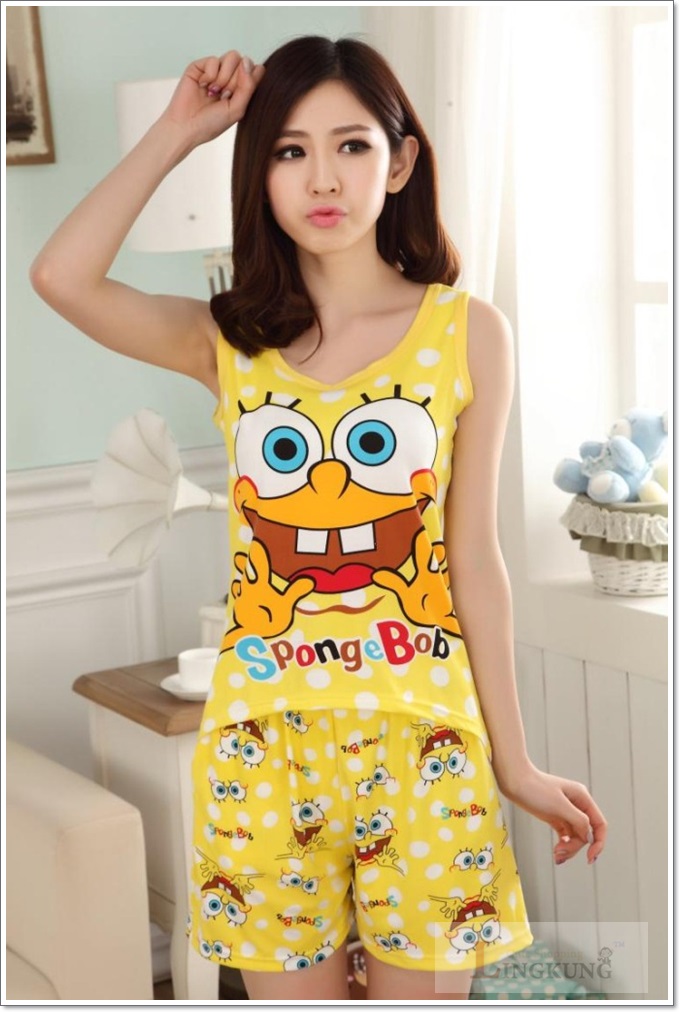ชุดนอนเสื้อกล้าม SpongeBob ราคาถูกมั้กๆ